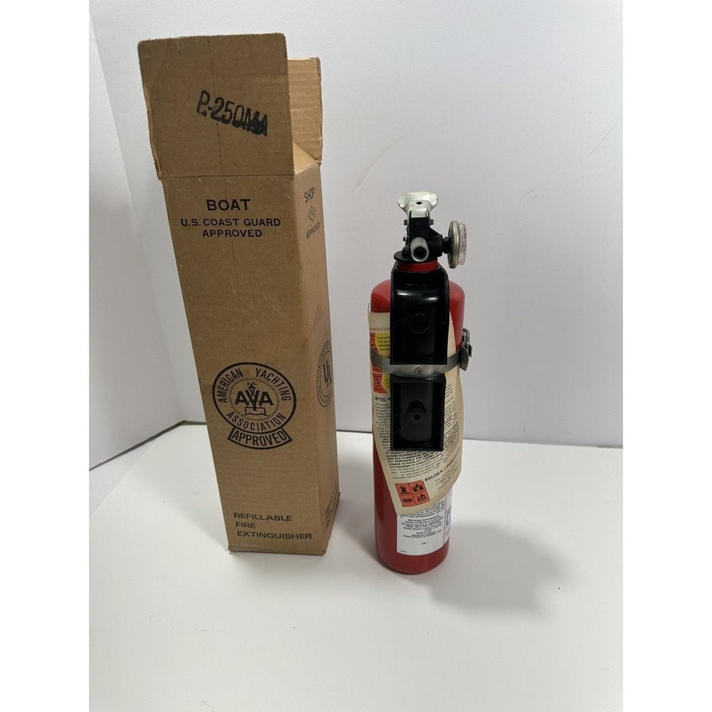 Vintage Underwriters Laboratories Red Refillable Fire Extinguisher AYA P-250MA